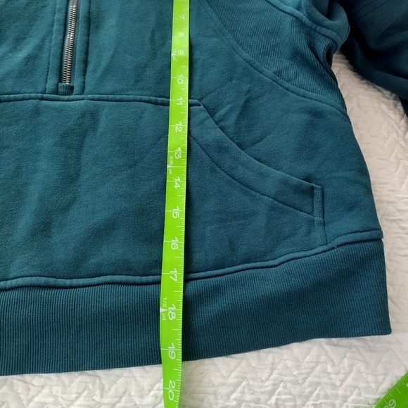 Lululemon Scuba Oversized 1/2 Zip Hoodie Green Sz Xs/S - Picture 9 of 9